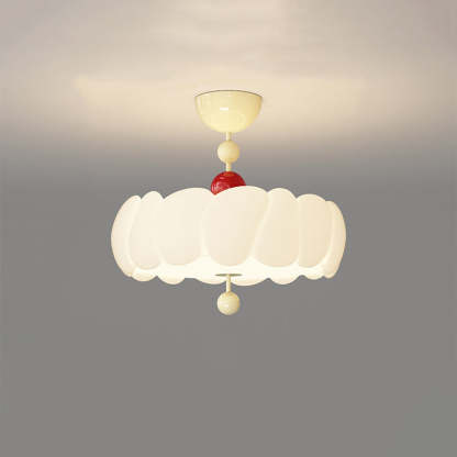 Scandinavian Iron Rippled Pumpkin Ceiling Light