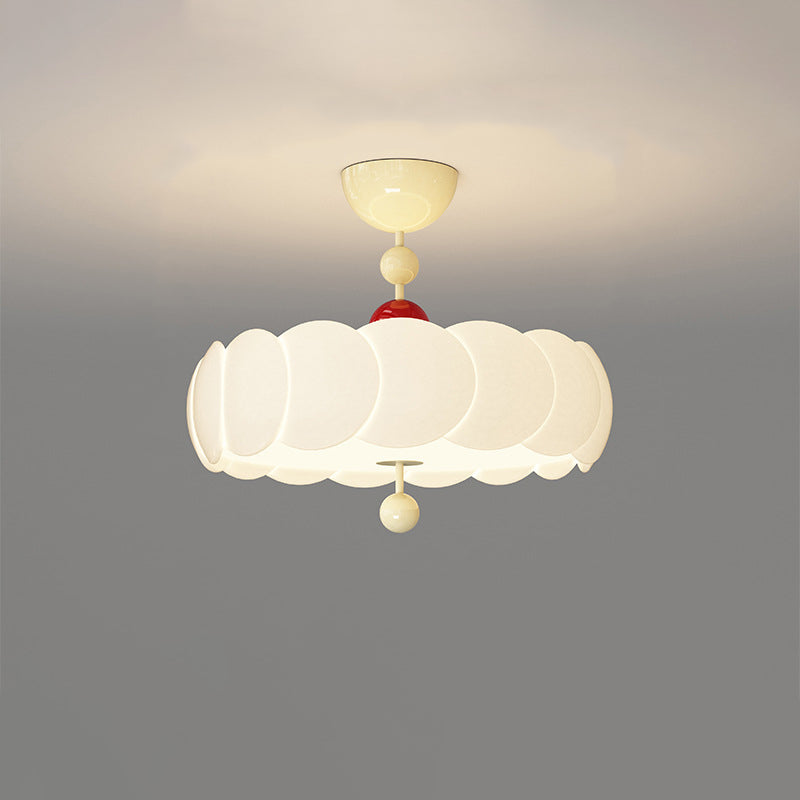 Scandinavian Iron Rippled Pumpkin Ceiling Light