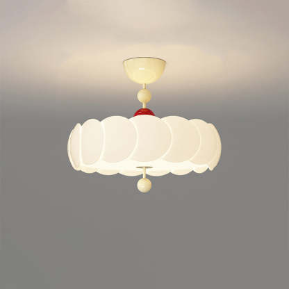 Scandinavian Iron Rippled Pumpkin Ceiling Light