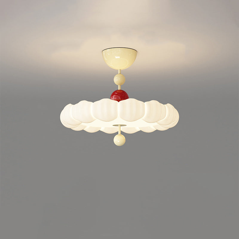 Scandinavian Iron Rippled Pumpkin Ceiling Light