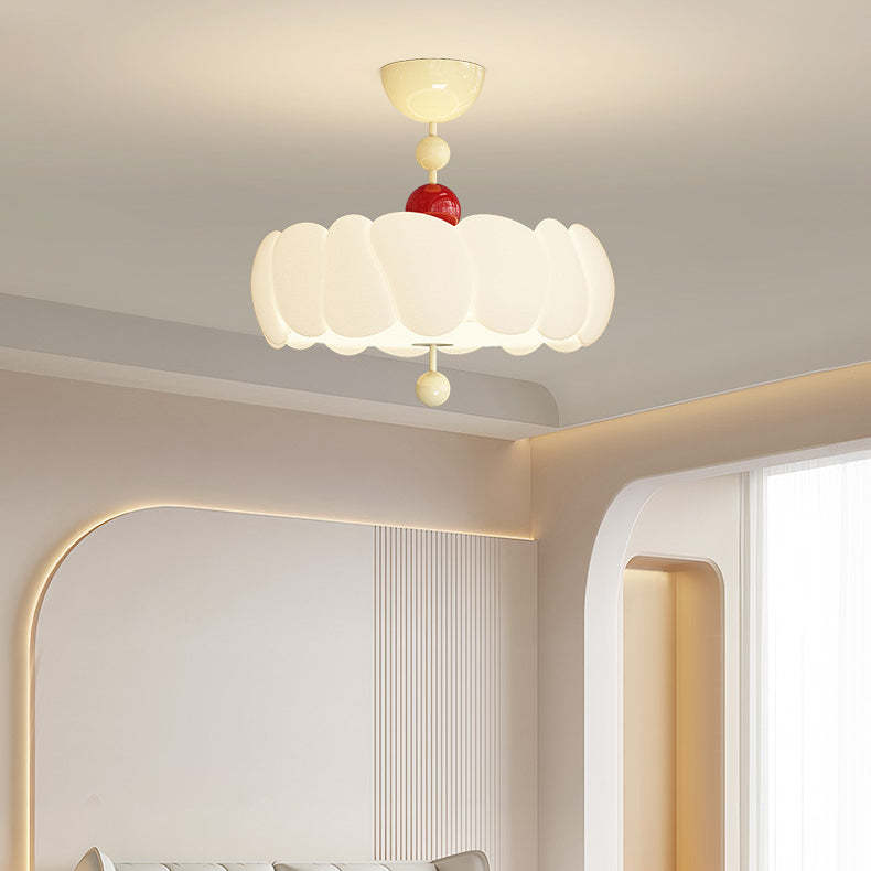 Scandinavian Iron Rippled Pumpkin Ceiling Light