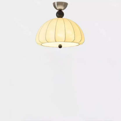 Vintage Metal Semi-Circle 1-Light Ceiling Light