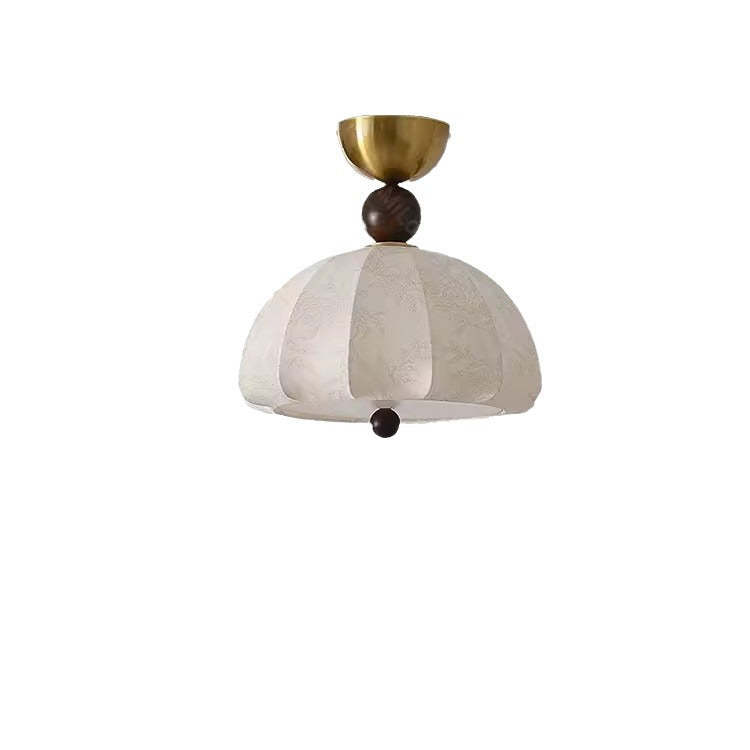 Vintage Metal Semi-Circle 1-Light Ceiling Light
