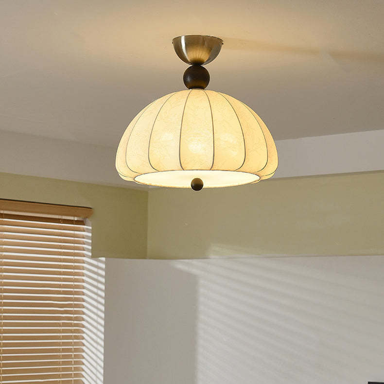 Vintage Metal Semi-Circle 1-Light Ceiling Light