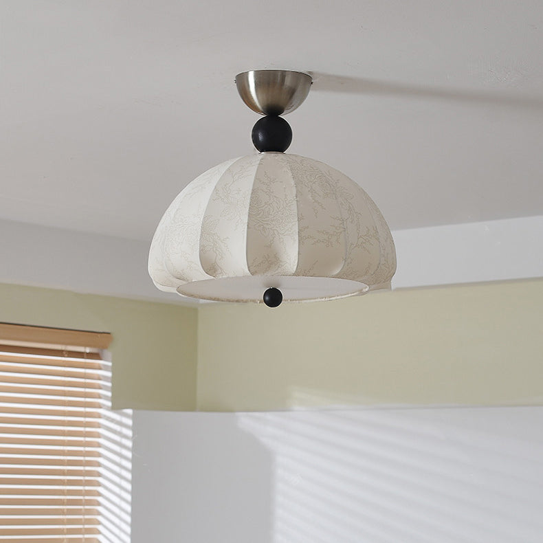 Vintage Metal Semi-Circle 1-Light Ceiling Light