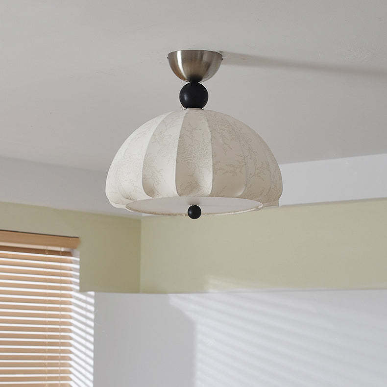 Vintage Metal Semi-Circle 1-Light Ceiling Light