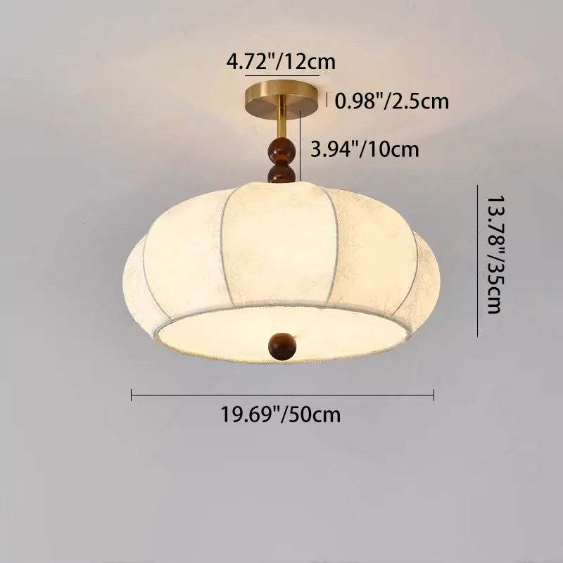 Vintage Metal Flat Globe 4/5-Light Ceiling Light — 110V-120V For US/C