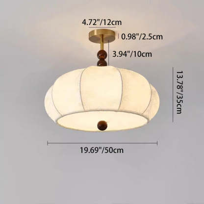 Vintage Metal Flat Globe 4/5-Light Ceiling Light — 110V-120V For US/C