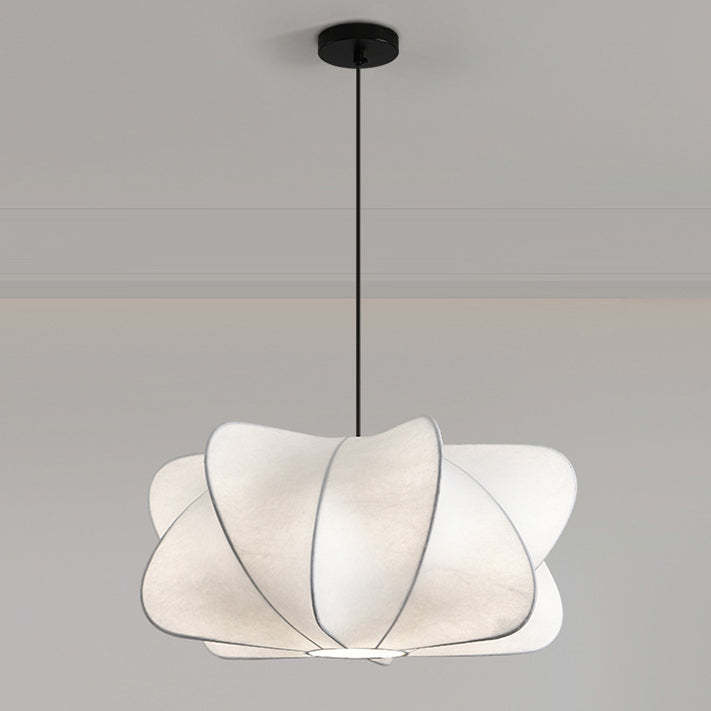 Japanese Faux Silk Iron Propeller Chandelier