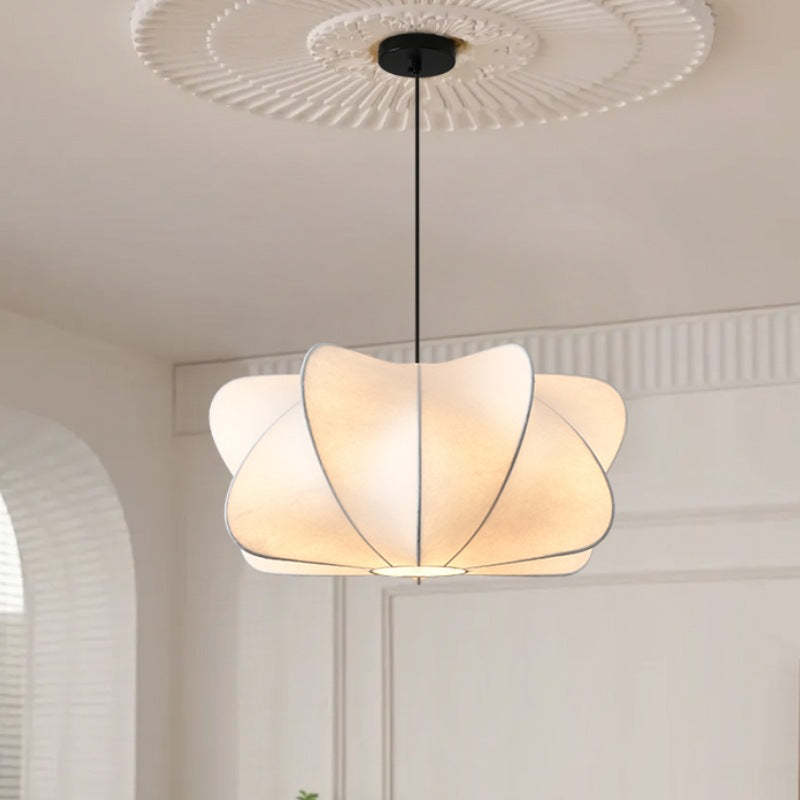 Japanese Faux Silk Iron Propeller Chandelier — 220V-240V For UK/AU
