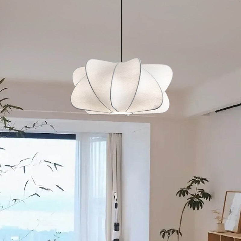 Japanese Faux Silk Iron Propeller Chandelier — 110V-120V For US/CA