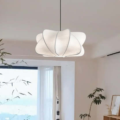 Japanese Faux Silk Iron Propeller Chandelier — 110V-120V For US/CA