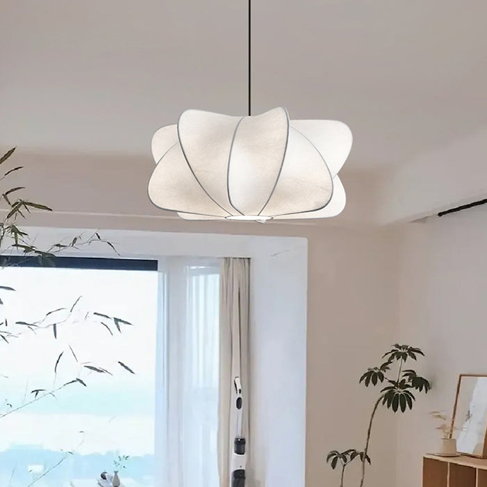 Japanese Faux Silk Iron Propeller Chandelier