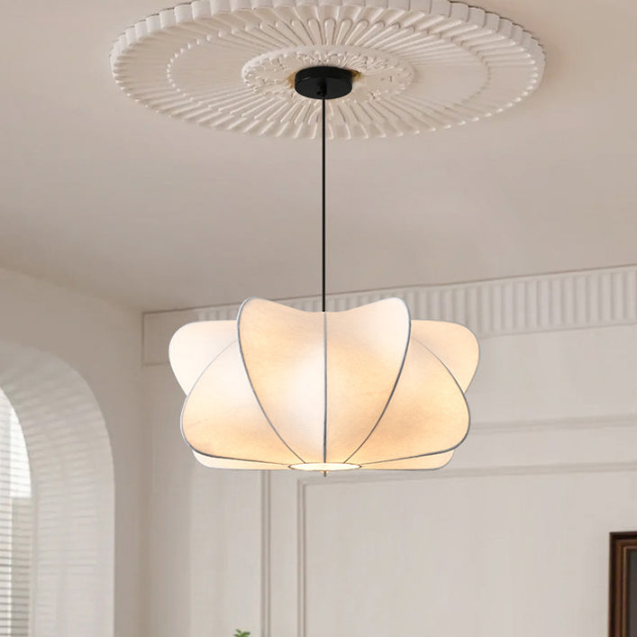 Japanese Faux Silk Iron Propeller Chandelier