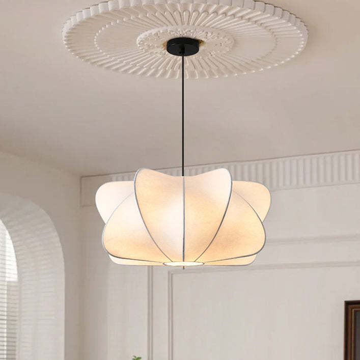 Japanese Faux Silk Iron Propeller Chandelier