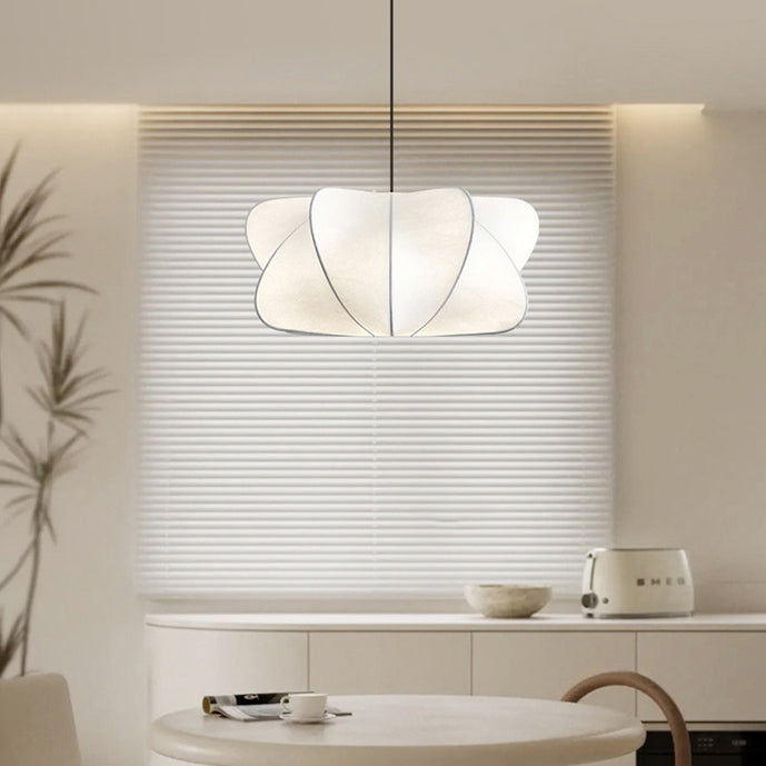 Japanese Faux Silk Iron Propeller Chandelier