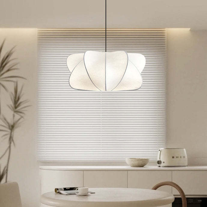 Japanese Faux Silk Iron Propeller Chandelier