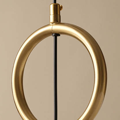 Vintage Fabric Wood Metal Pleated Round Chandelier