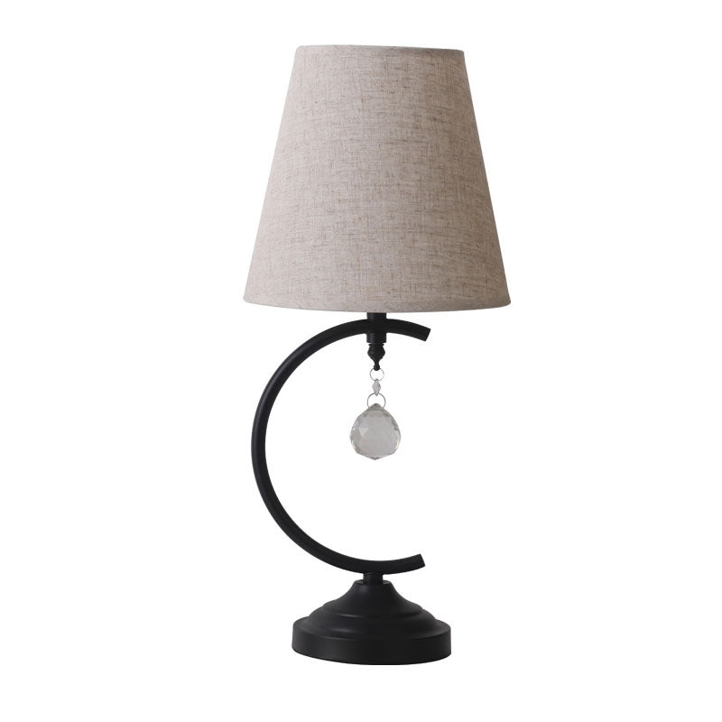 Contemporary Iron Arc Fan Table Lamp