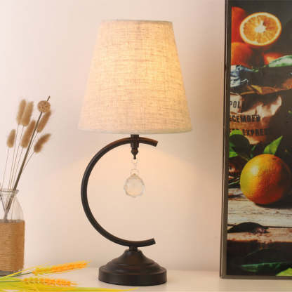 Contemporary Iron Arc Fan Table Lamp — 110V-120V For US/CA