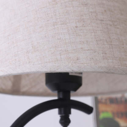 Contemporary Iron Arc Fan Table Lamp