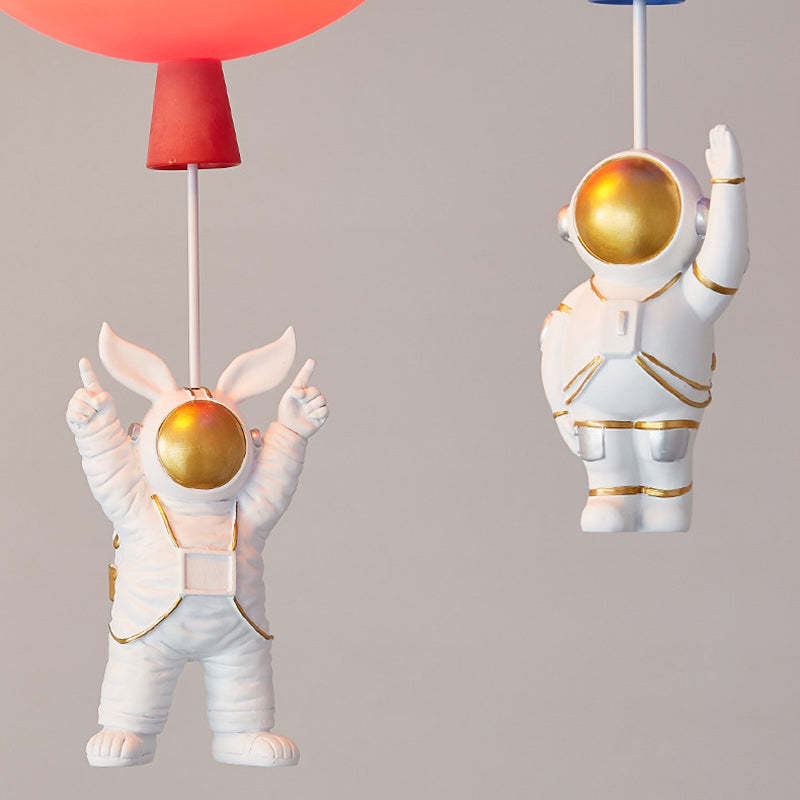 Modern Art Deco Astronaut Balloon Ceiling Light