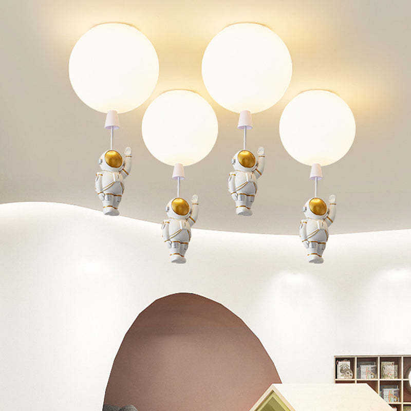 Modern Art Deco Astronaut Balloon Ceiling Light