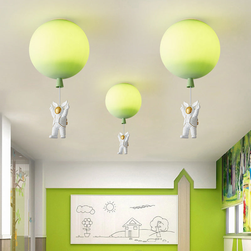 Modern Art Deco Astronaut Balloon Ceiling Light
