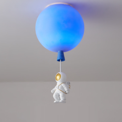 Modern Art Deco Astronaut Balloon Ceiling Light