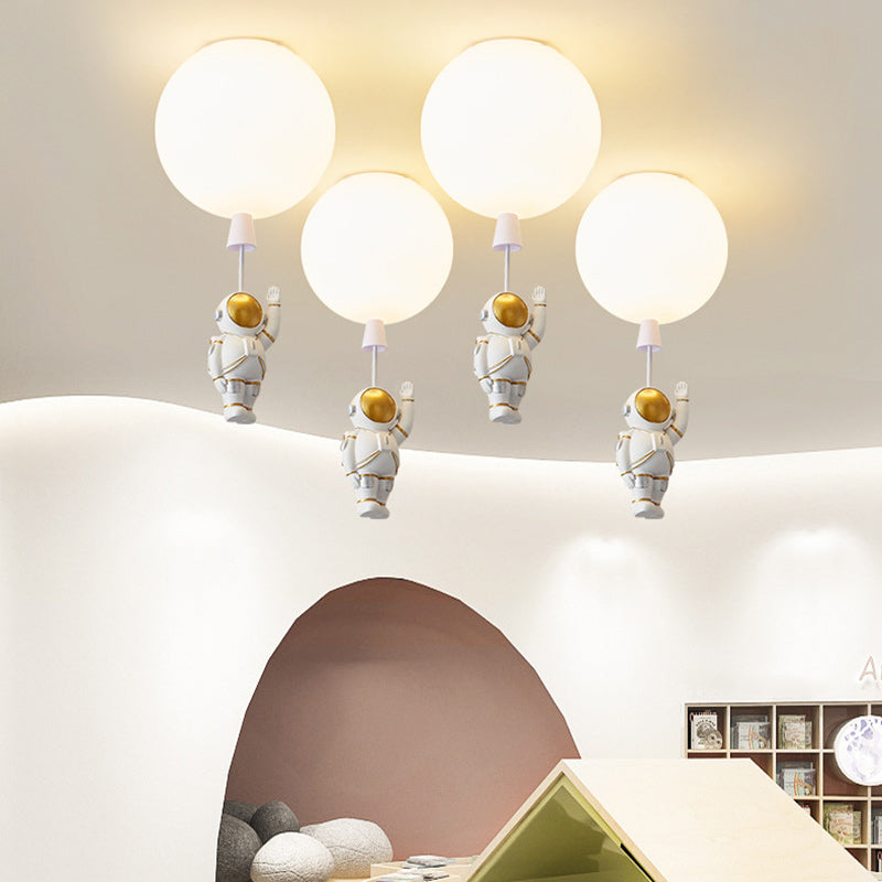 Modern Art Deco Astronaut Balloon Ceiling Light