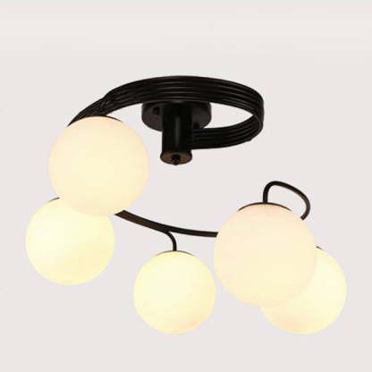 Contemporary Glass Globe 3/5-Light Ceiling Light