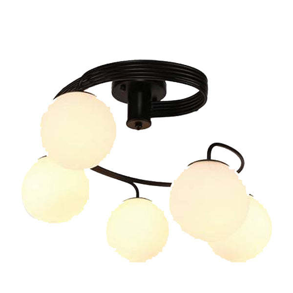 Contemporary Glass Globe 3/5-Light Ceiling Light