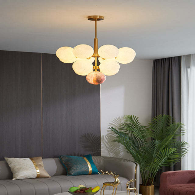 Scandinavian PLA Iron Planet Round Chandelier