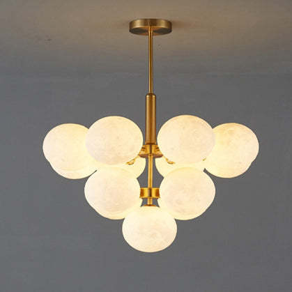 Scandinavian PLA Iron Planet Round Chandelier