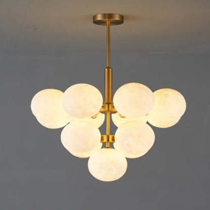 Scandinavian PLA Iron Planet Round Chandelier