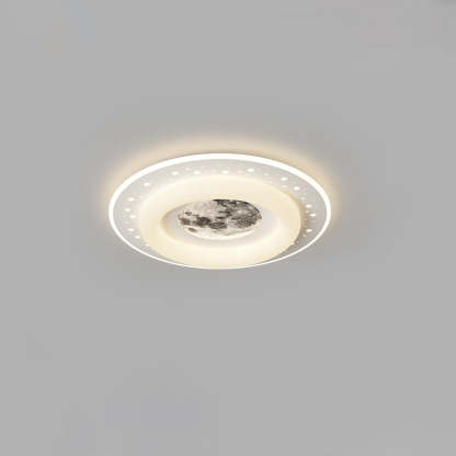 Acrylic Aluminum Iron Square Planet LED Flush Ceiling Light