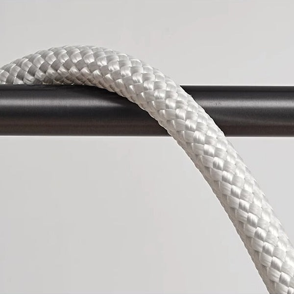 Braided Silicone Copper Curved Linear LED Island Chandelier