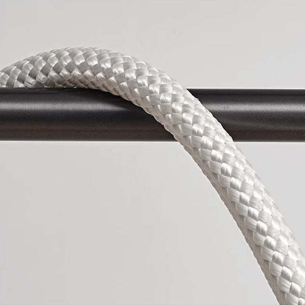 Braided Silicone Copper Curved Linear LED Island Chandelier