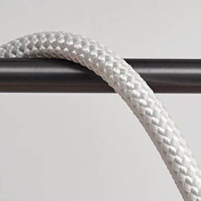 Braided Silicone Copper Curved Linear LED Island Chandelier