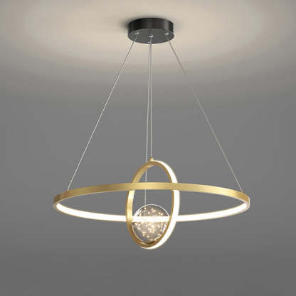 Contemporary Iron Round Globe LED Chandelier