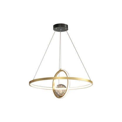 Contemporary Iron Round Globe LED Chandelier