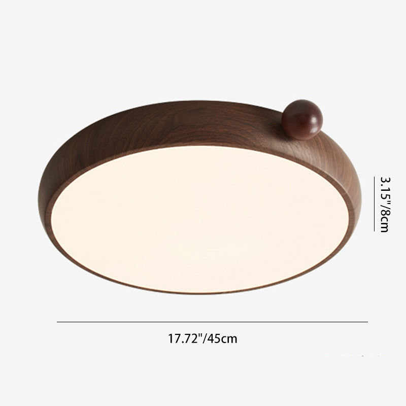 Chinese Acrylic Iron Globe Round LED Flush Mount Light