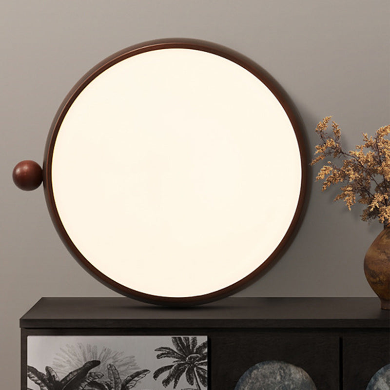Chinese Acrylic Iron Globe Round LED Flush Mount Light