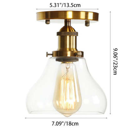 Scandinavian Aluminum Fan-Shaped Ceiling Light