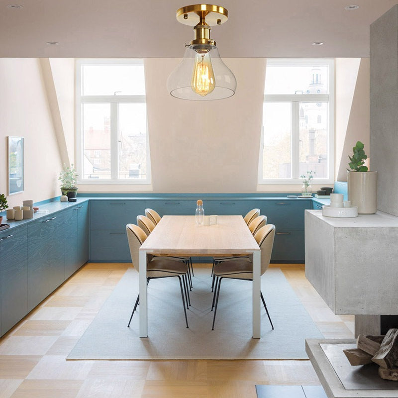 Scandinavian Aluminum Fan-Shaped Ceiling Light