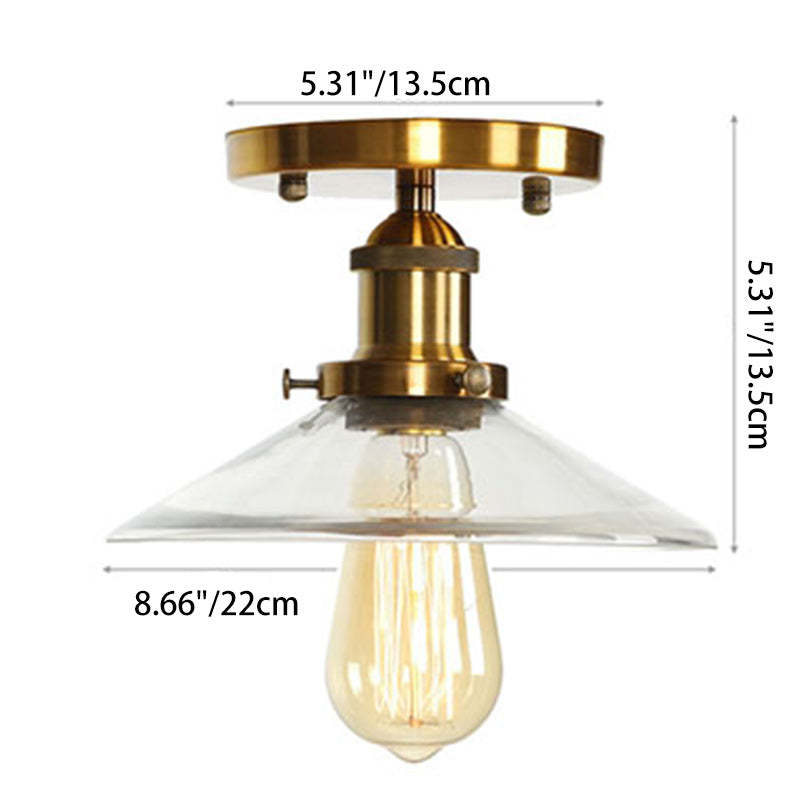 Scandinavian Aluminum Fan-Shaped Ceiling Light