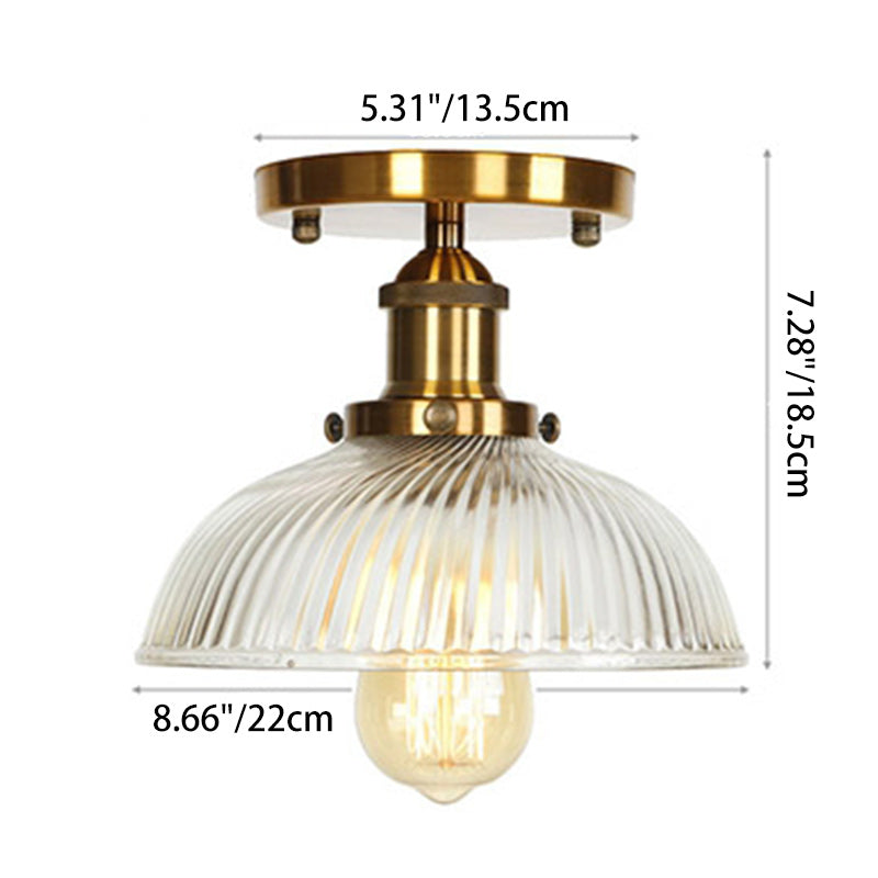 Scandinavian Aluminum Fan-Shaped Ceiling Light