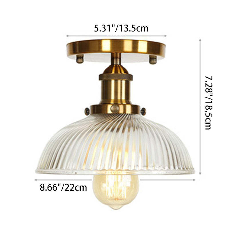 Scandinavian Aluminum Fan-Shaped Ceiling Light