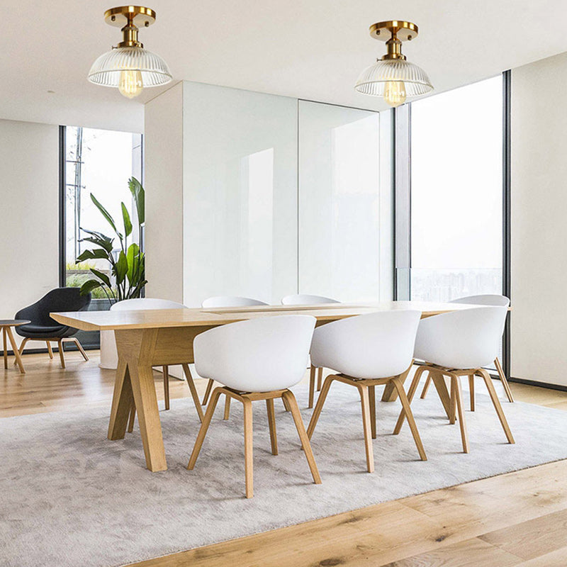 Scandinavian Aluminum Fan-Shaped Ceiling Light