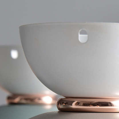 Scandinavian Glass Bowl-Shaped Ceiling Light